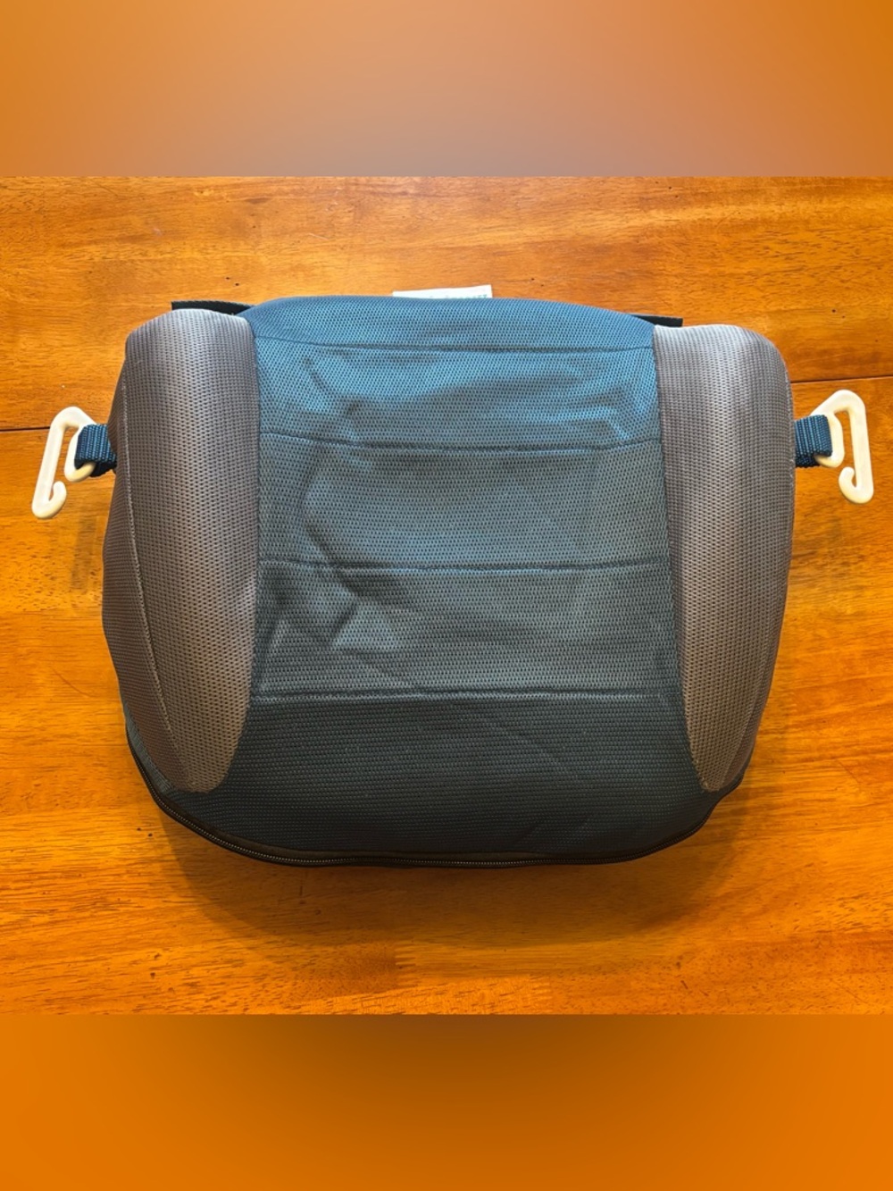 Hiccapop Kids Inflatable Travel Booster Seat - Blue and Gray